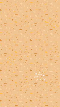 Terrazzo background texture with yellow and brown specks