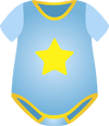 Illustration of a smiling character with a yellow star