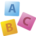 Abstract image with colored sections A, B, and C