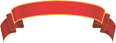 Red ribbon banner on yellow background