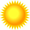 Yellow sun icon