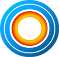 Modern app design template icon with circular gradient