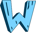 Stylized letter W logo