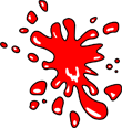 Red splash graphic with white highlights