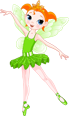 Cartoon fairy dancing