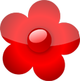 Red flower icon