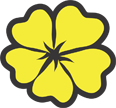 Yellow flower icon