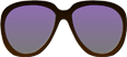 Sunglasses with purple lenses