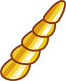 Golden corn illustration on brown background