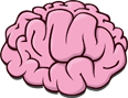 A cartoon brain
