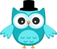 Cartoon owl with graduation cap