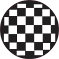 Checkerboard pattern in a circle