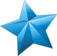 Blue star icon