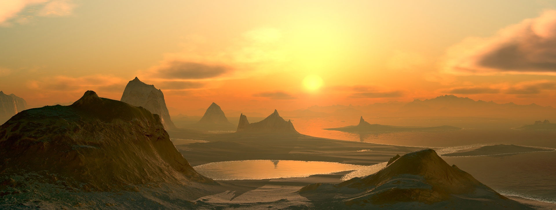 Preview for Alien-landscape-sunset-3d-artwork-background-9a7fb