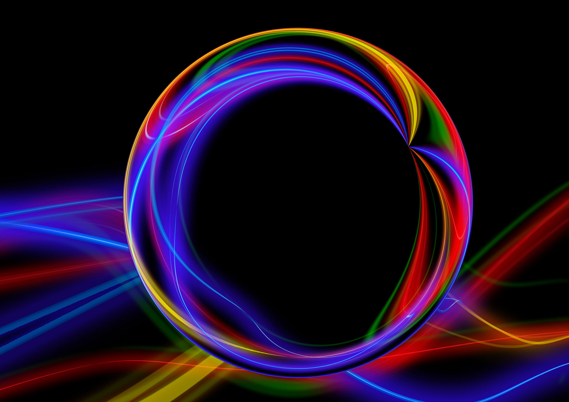 Preview for Neon-circle-design-template-3d-artwork-background-93d5f
