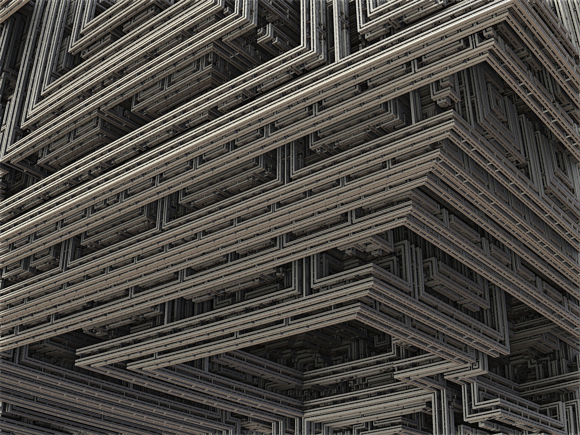 Preview for Geometric-metallic-structure-3d-artwork-background-b6096