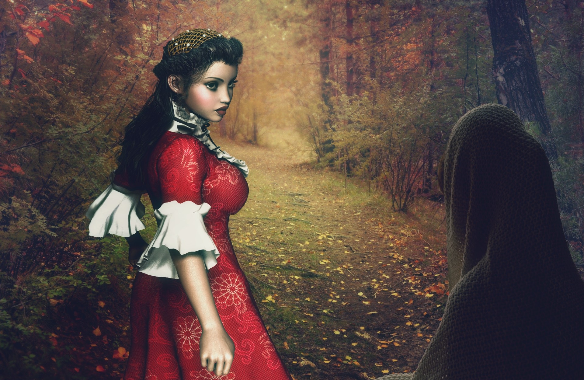 Preview for Mysterious-forest-encounter-3d-artwork-background-cddac