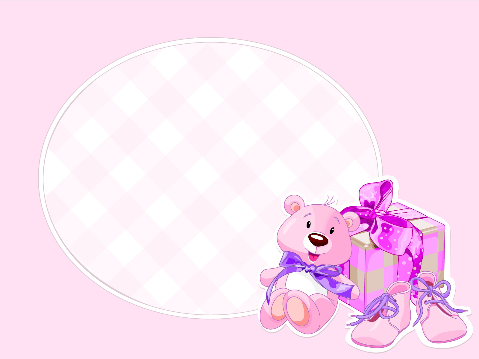 Preview for Pink-teddy-bear-gift-template-baby-background-3c4c6