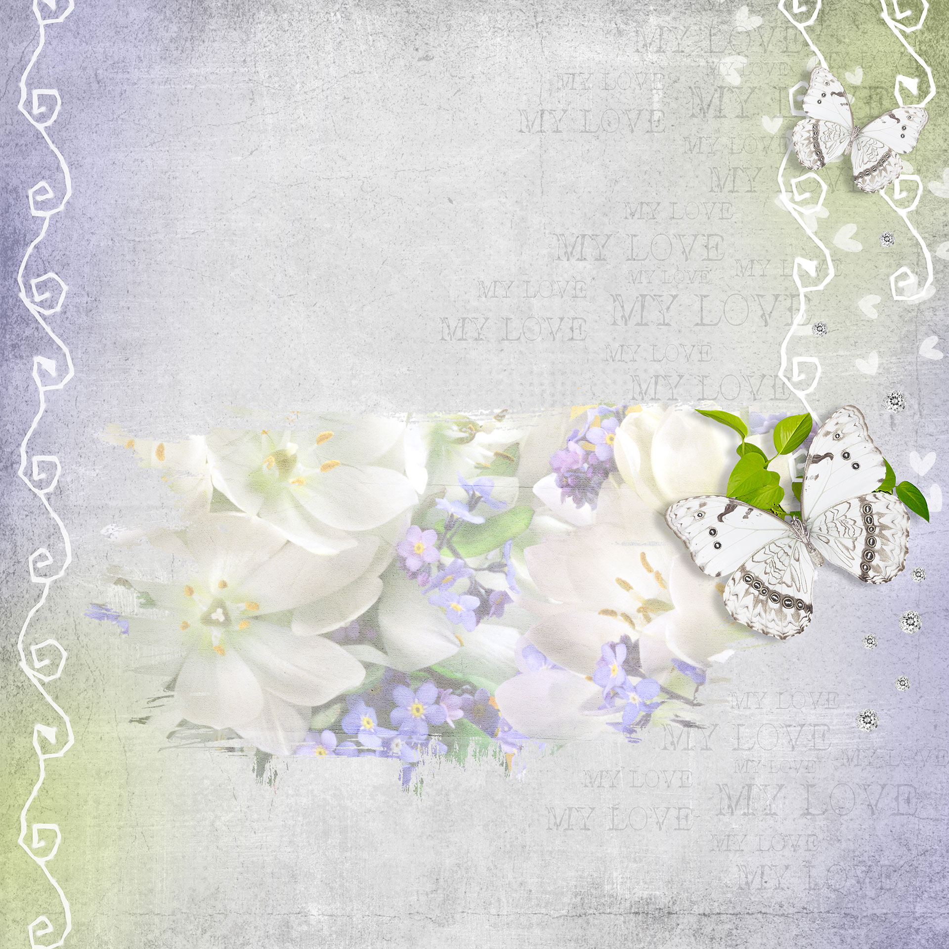 Preview for Floral-background-template-baby-4ab3a