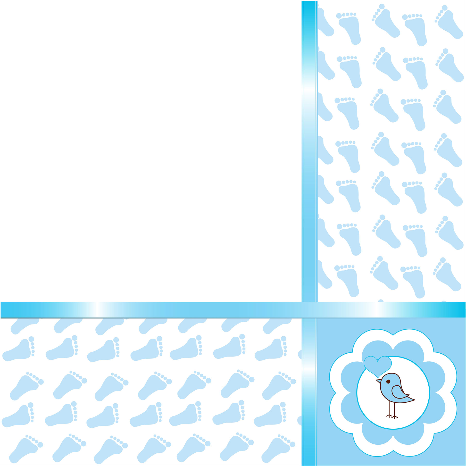 Preview for Blue-bird-template-design-baby-background-65076