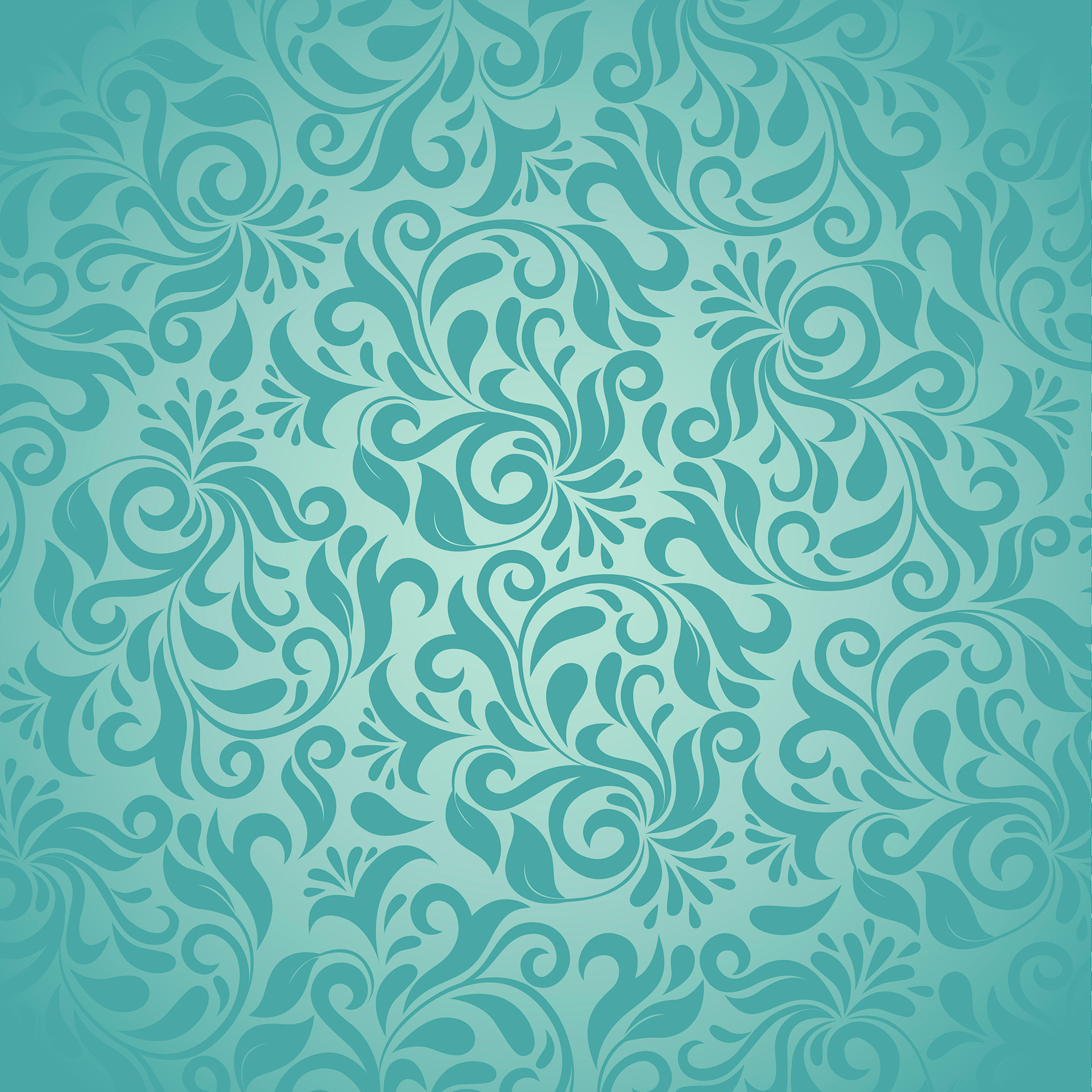 Preview for Teal-floral-pattern-design-background-c0884