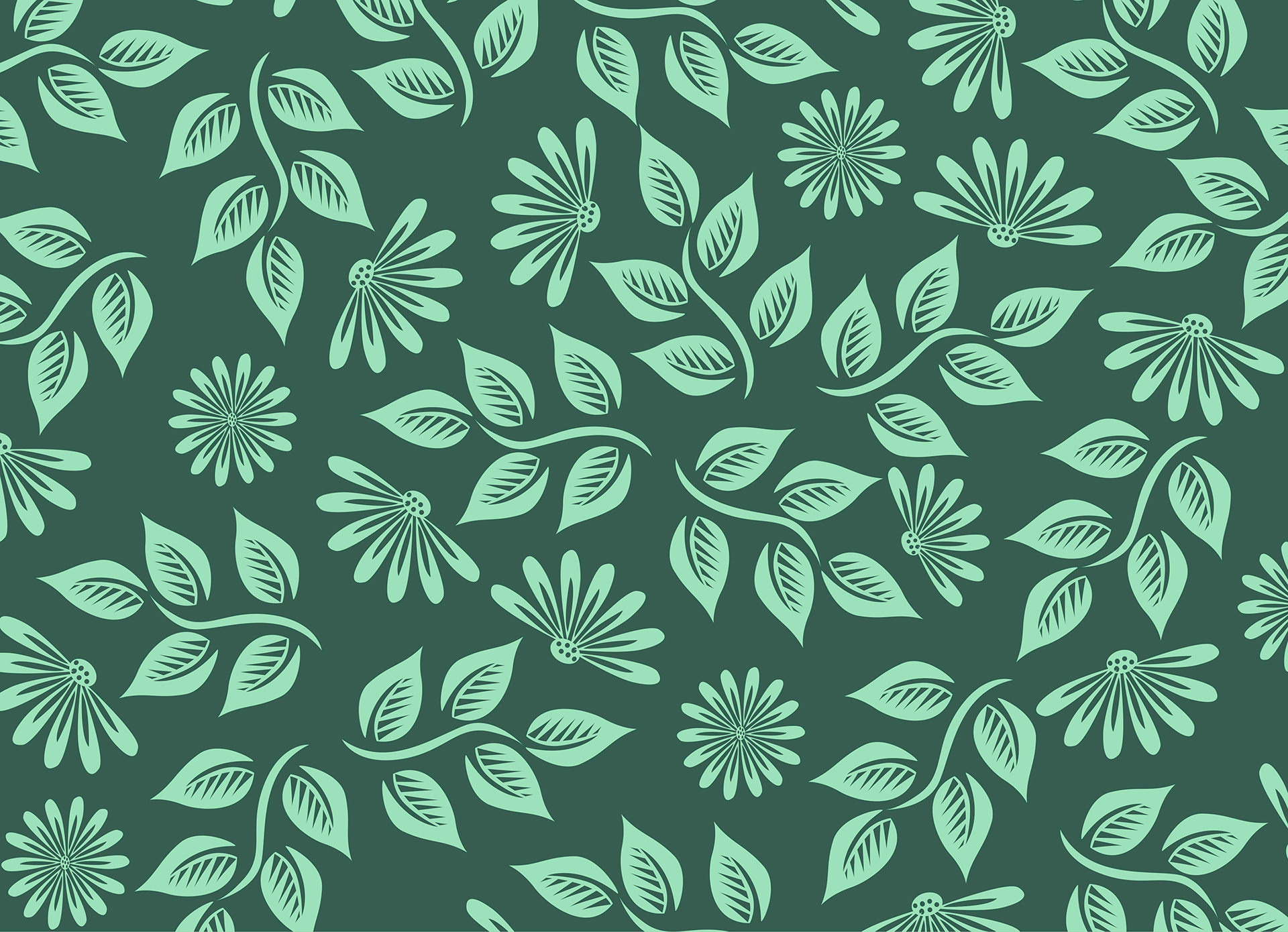 Preview for Green-floral-pattern-background-art-26b84