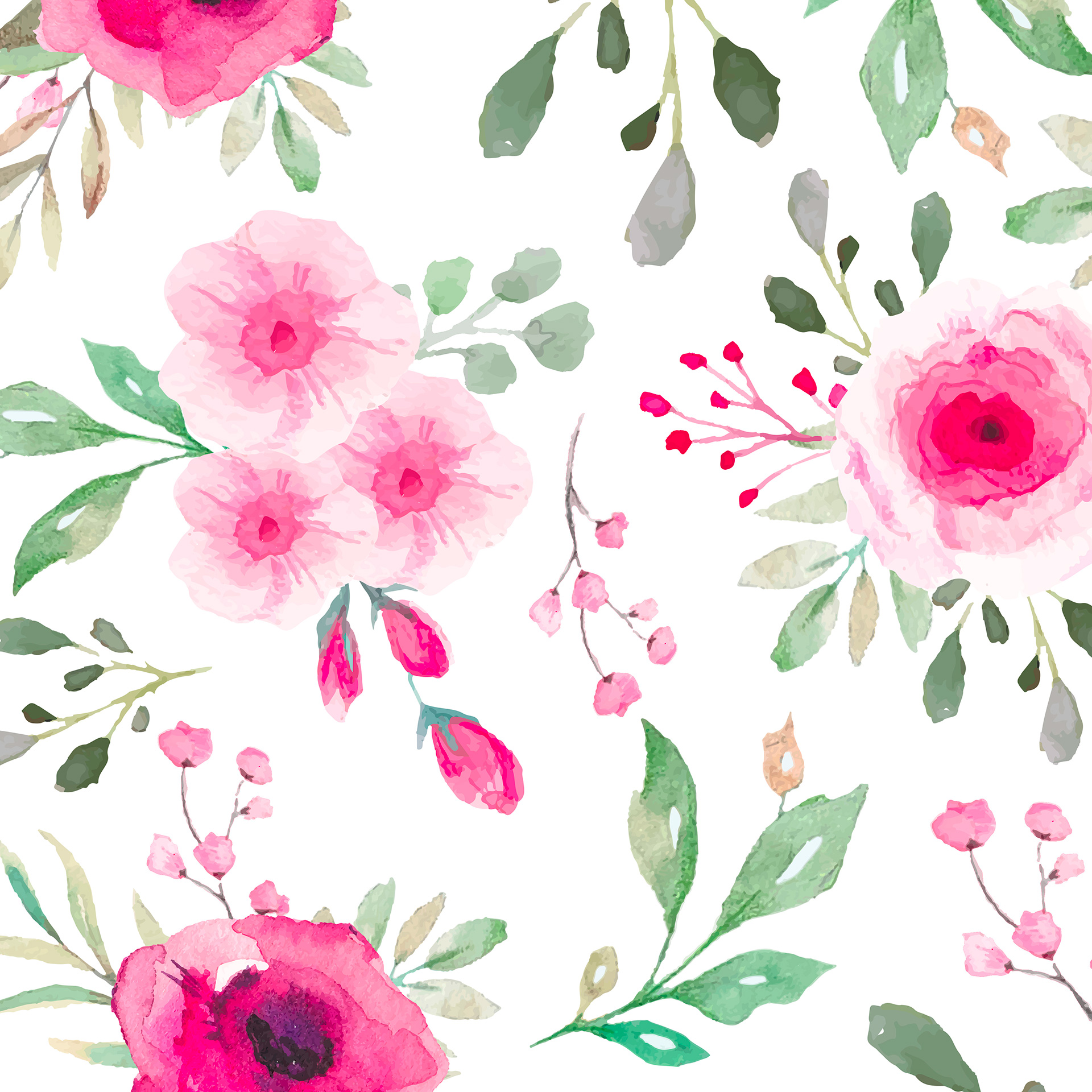 Preview for Floral-watercolor-pattern-art-background-60fb4