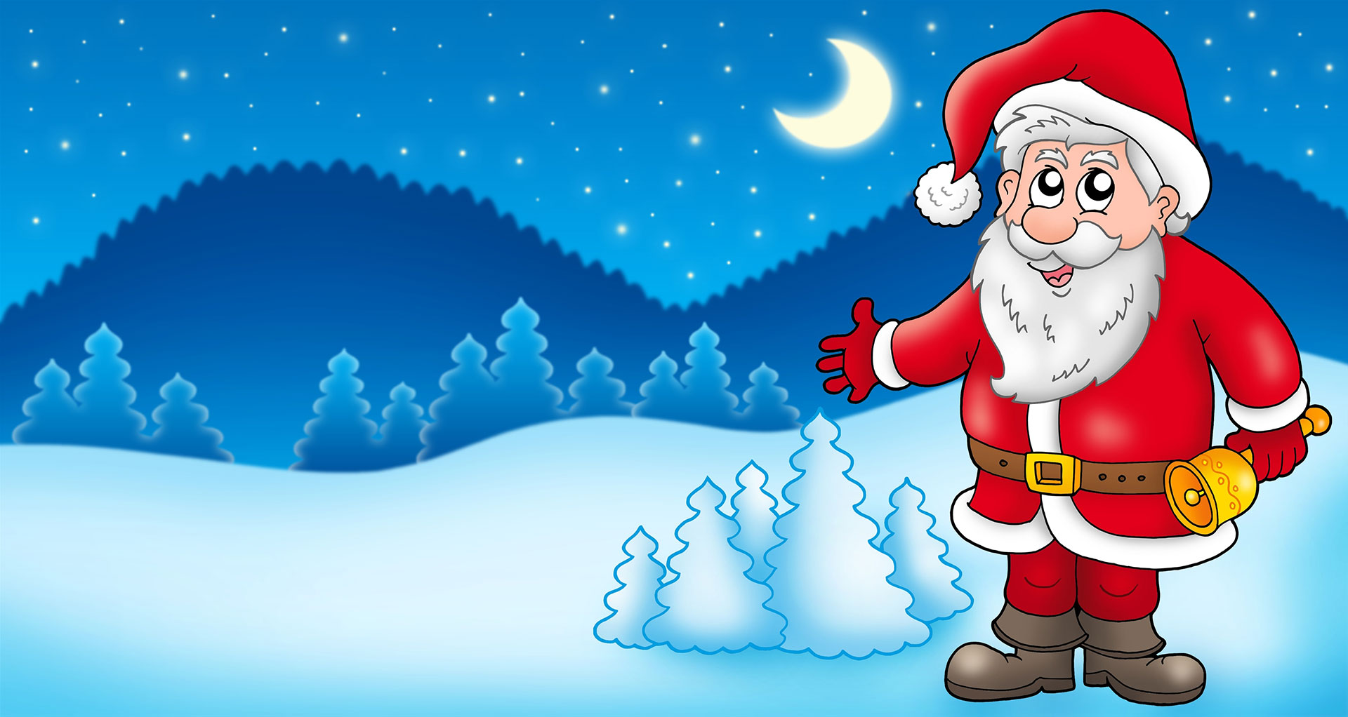 Preview for Santa-claus-winter-landscape-christmas-background-bc399