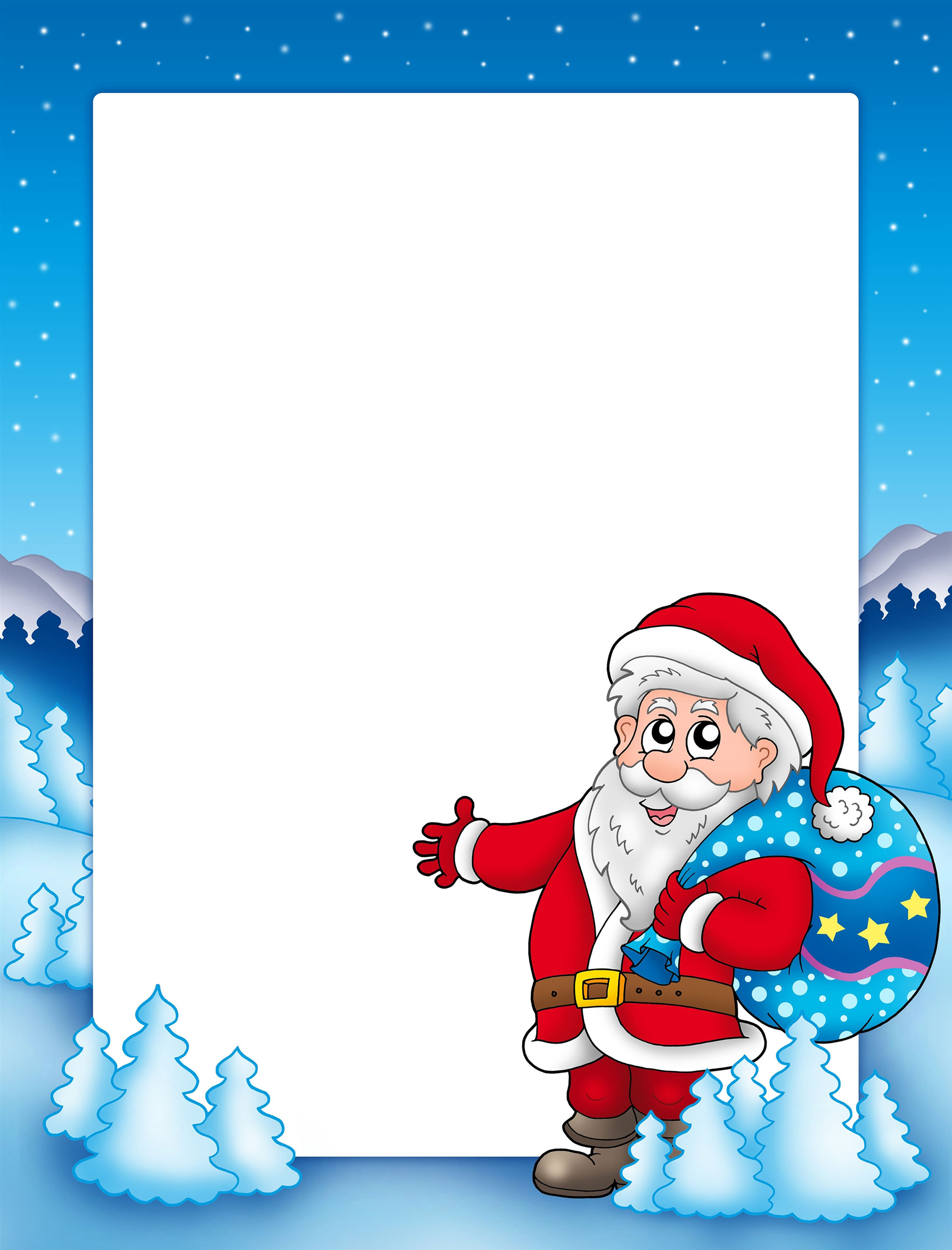 Preview for Santa-claus-winter-template-christmas-background-44397