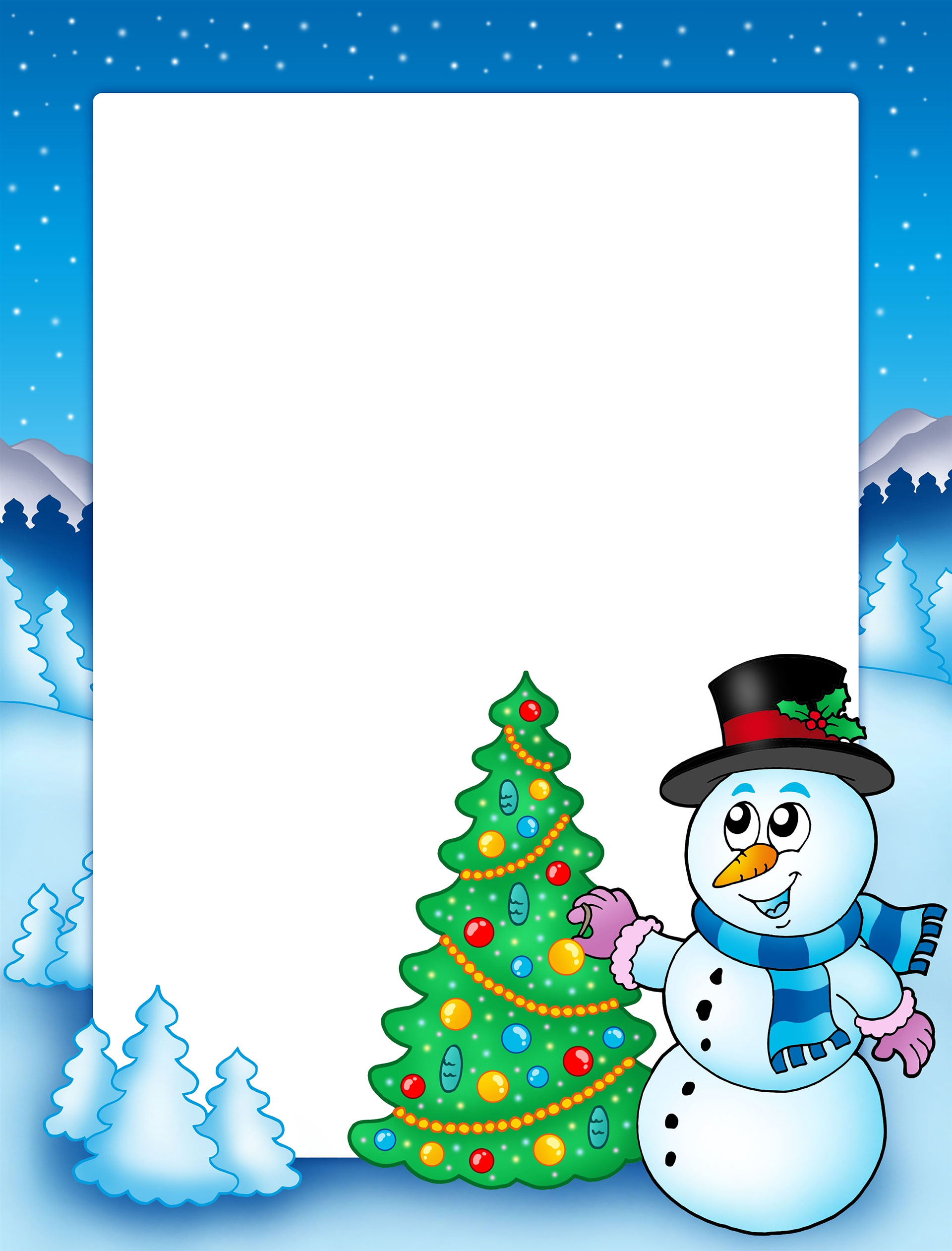 Preview for Snowman-christmas-template-background-72c3b
