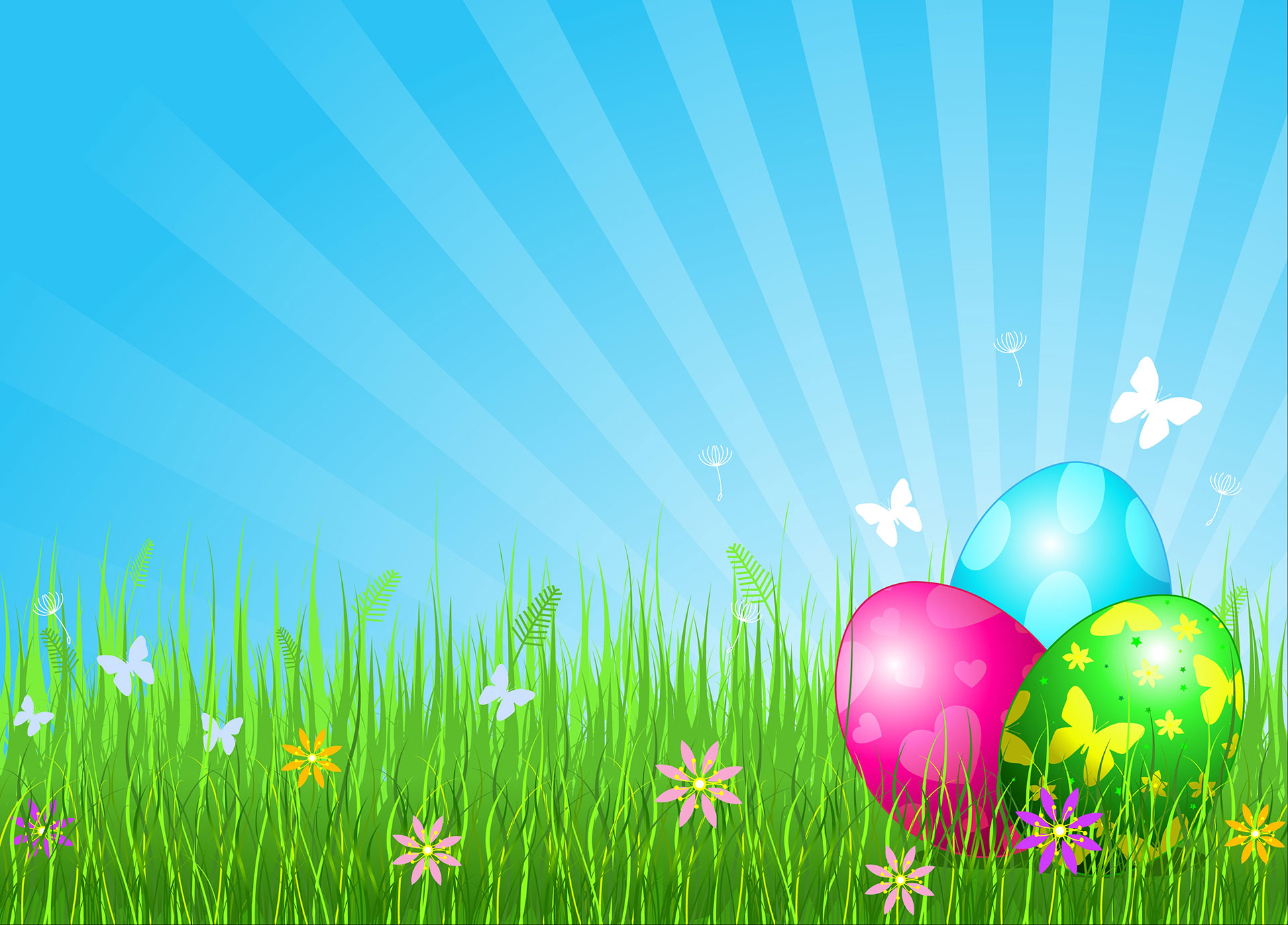 Preview for Easter-eggs-in-blooming-field-background-a42cd