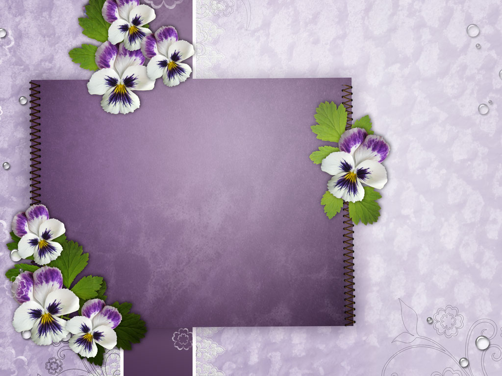 Preview for Purple-floral-frame-template-envelope-background-54355