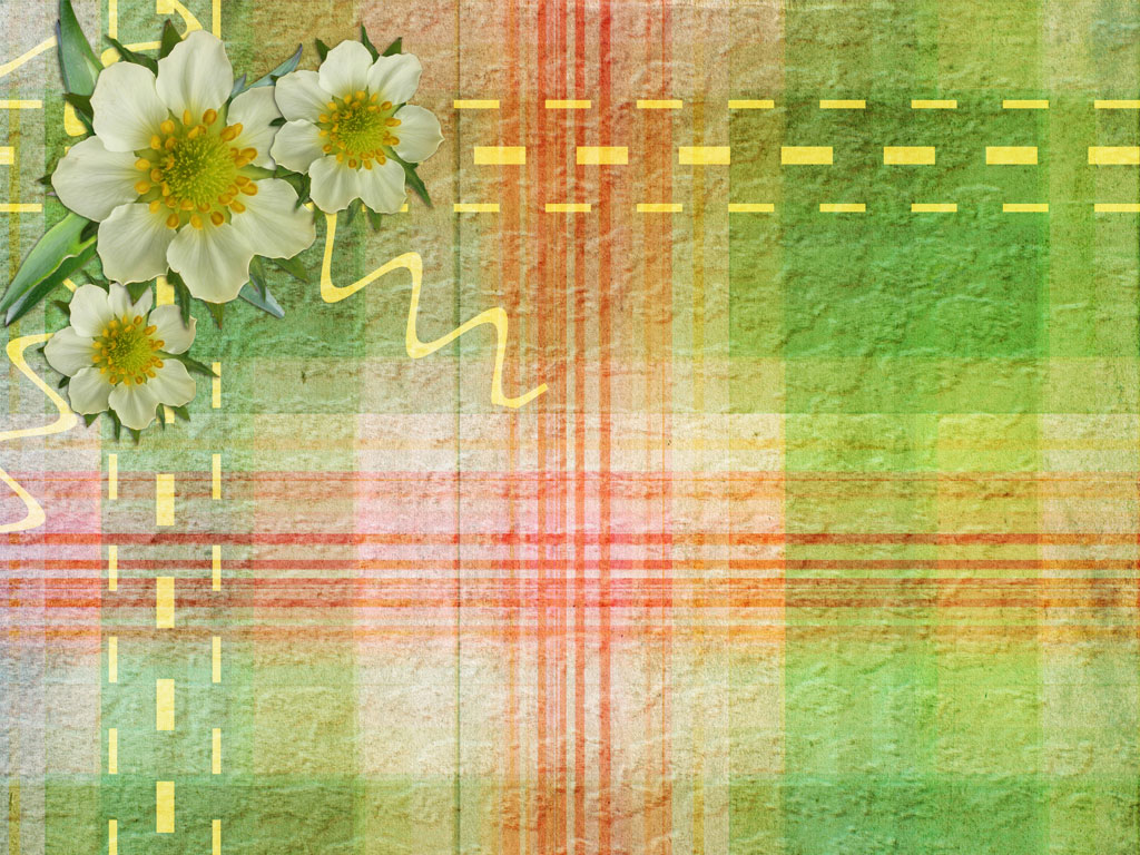Preview for Floral-plaid-background-design-flowers-da73e