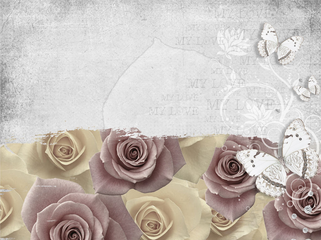 Preview for Floral-rose-butterfly-template-apparel-background-834e2