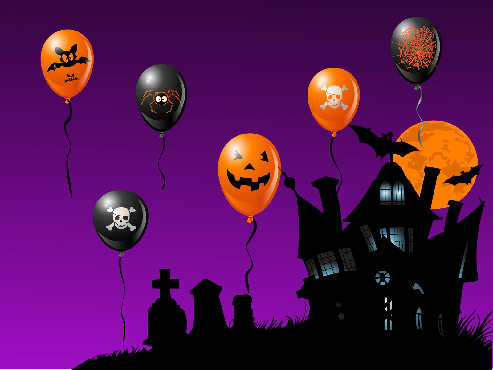 Preview for Halloween-haunted-house-night-ball-background-9724b