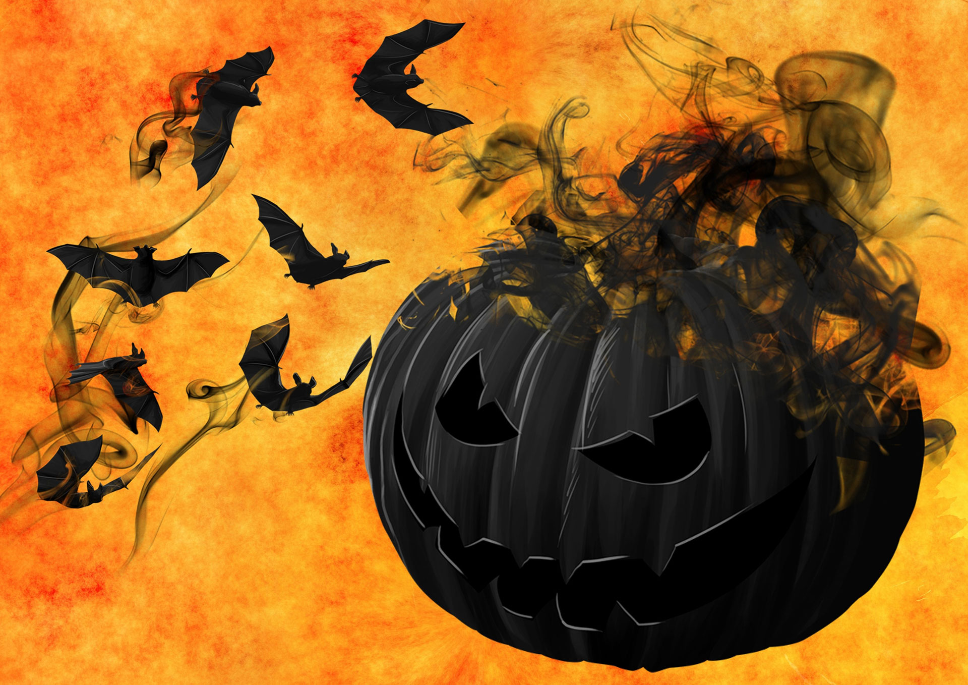 Preview for Halloween-pumpkin-bats-art-background-4bf0c