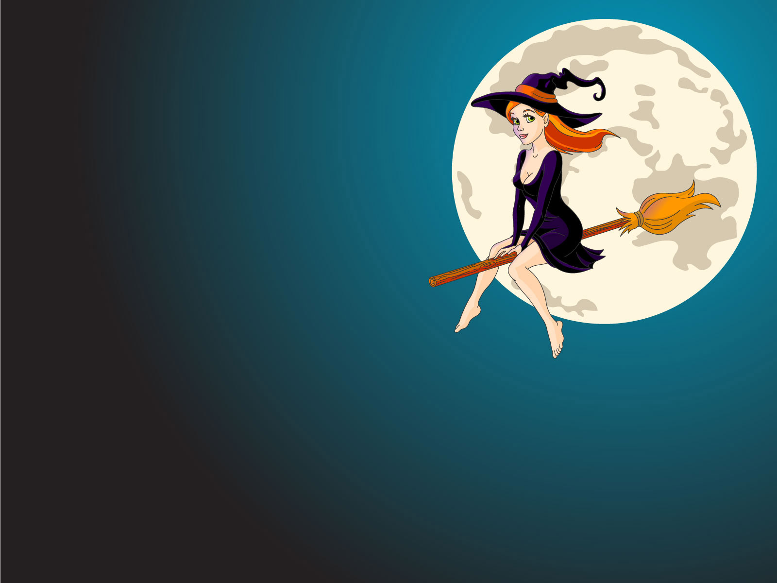 Preview for Witch-flying-broomstick-halloween-background-11509