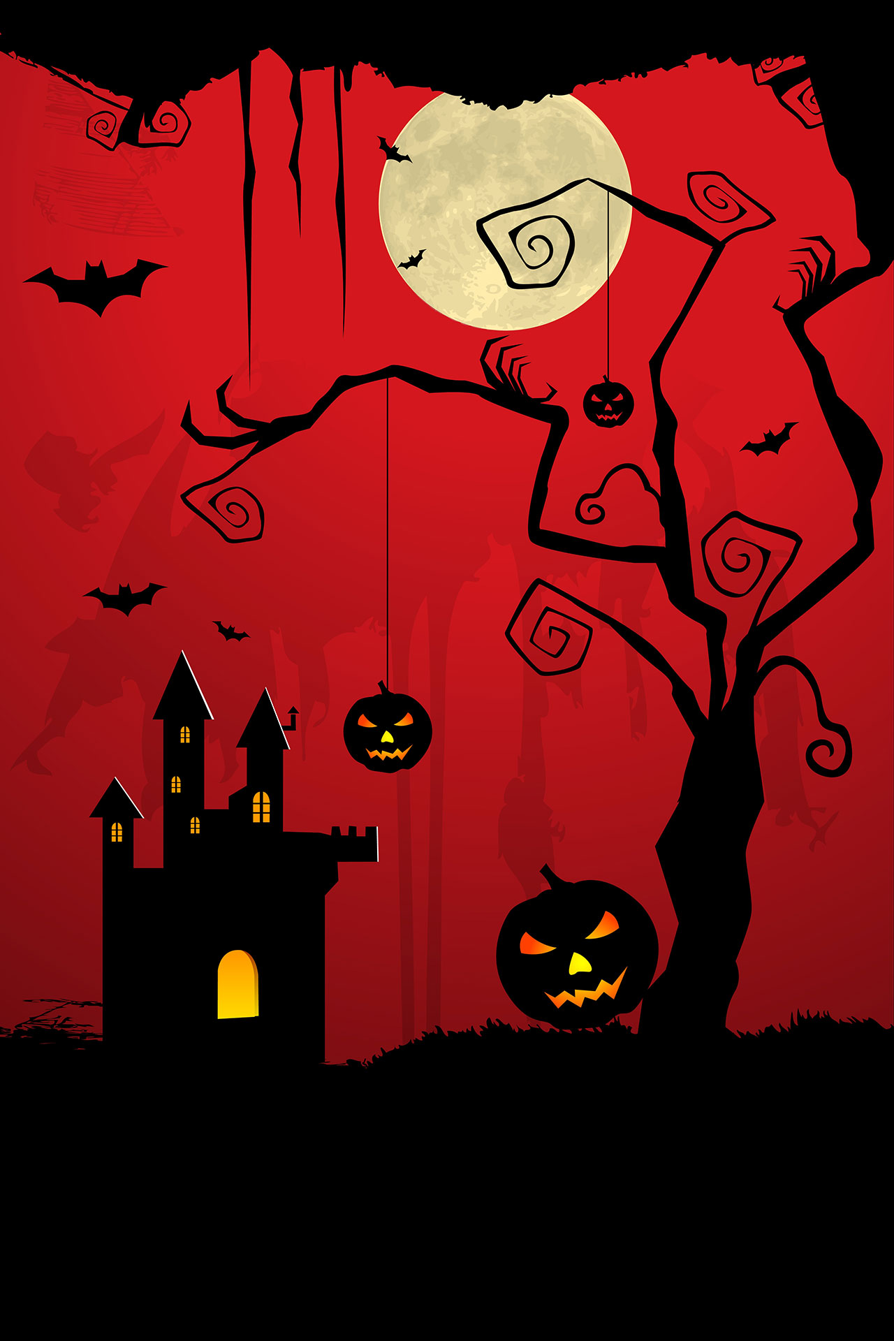 Preview for Halloween-night-scene-template-art-background-a60f2