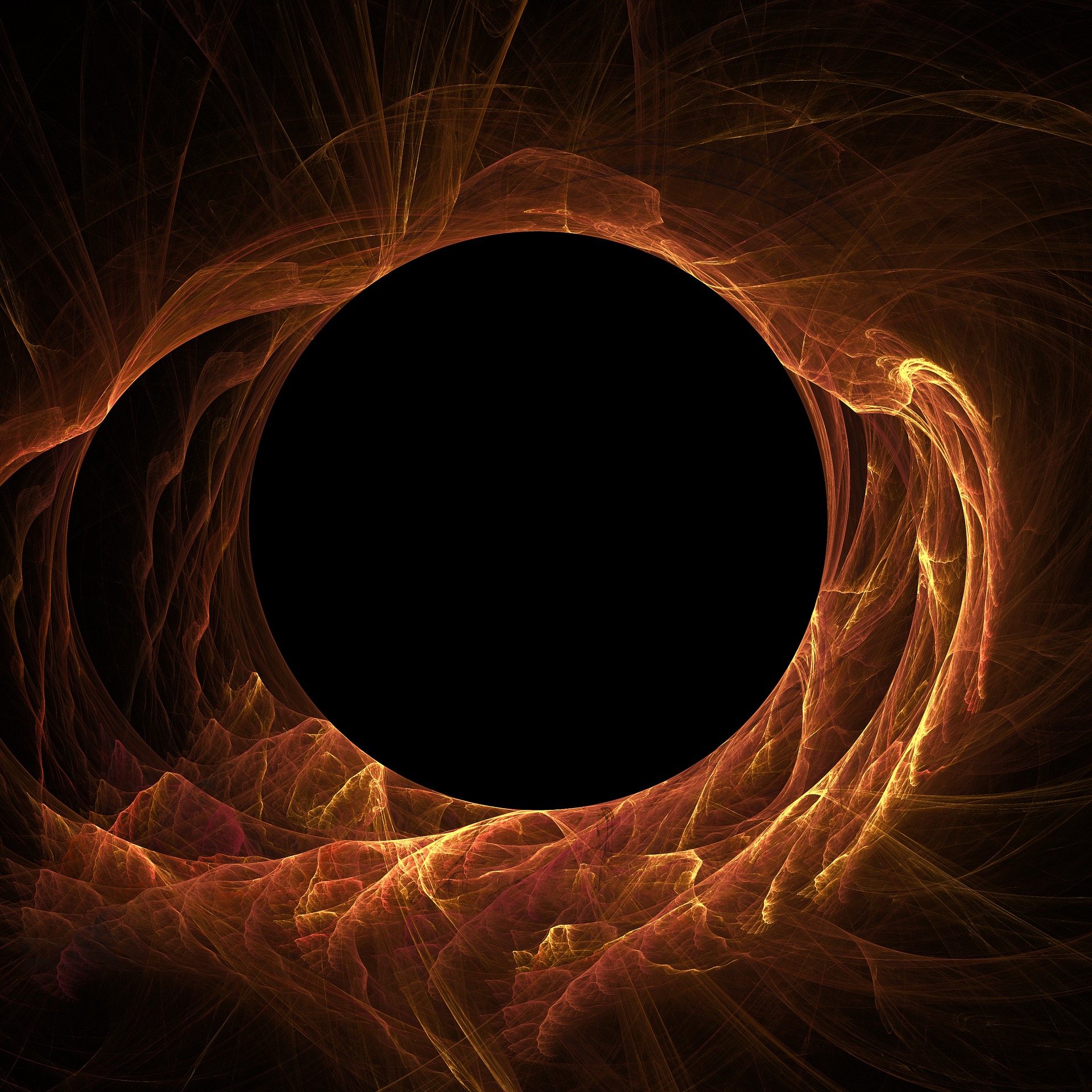 Preview for Solar-eclipse-visual-representation-fractal-background-f8863