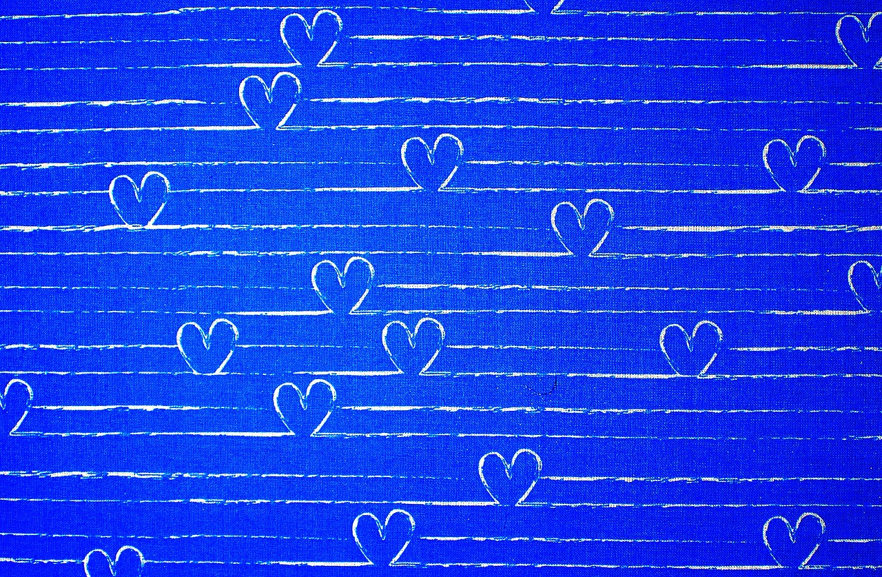 Preview for Blue-heart-pattern-background-home-decor-c0247