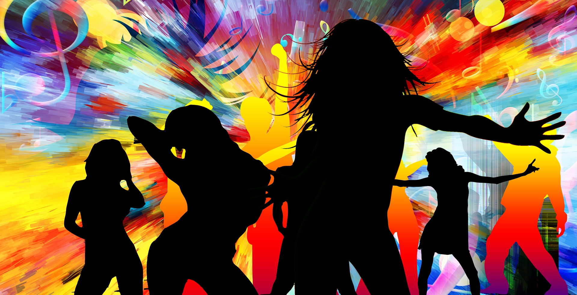 Preview for Dancing-silhouettes-colorful-background-art-89173