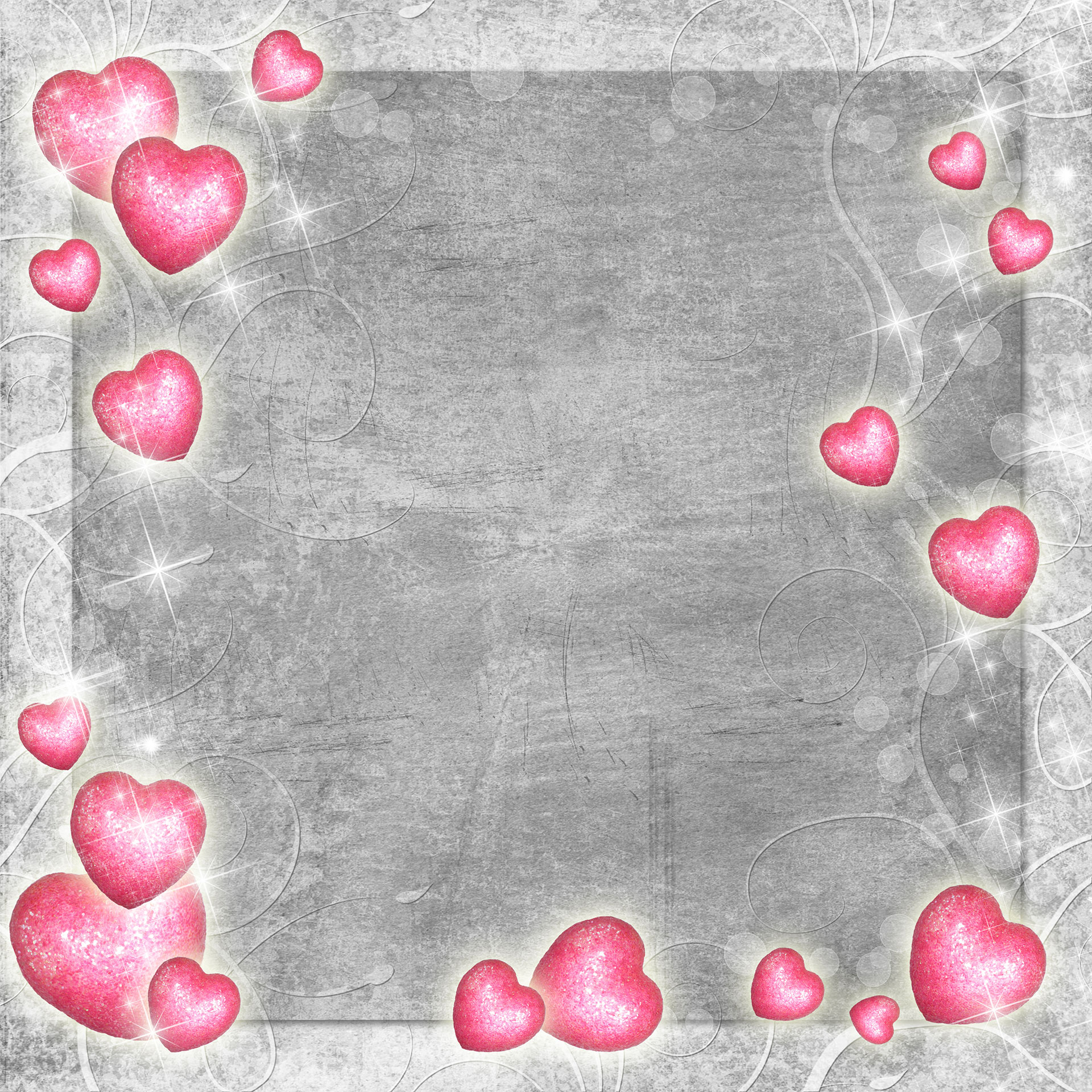 Preview for Valentines-day-heart-frame-blossom-background-17401