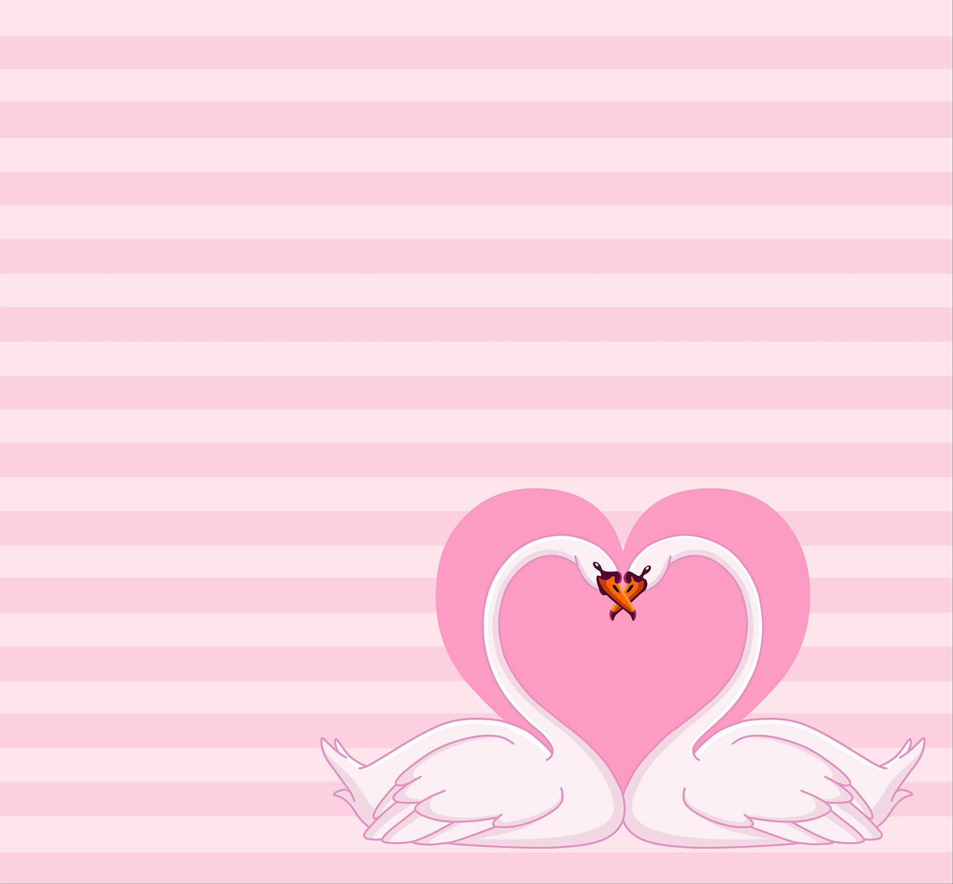 Preview for Pink-heart-swan-butterfly-design-love-background-10f22