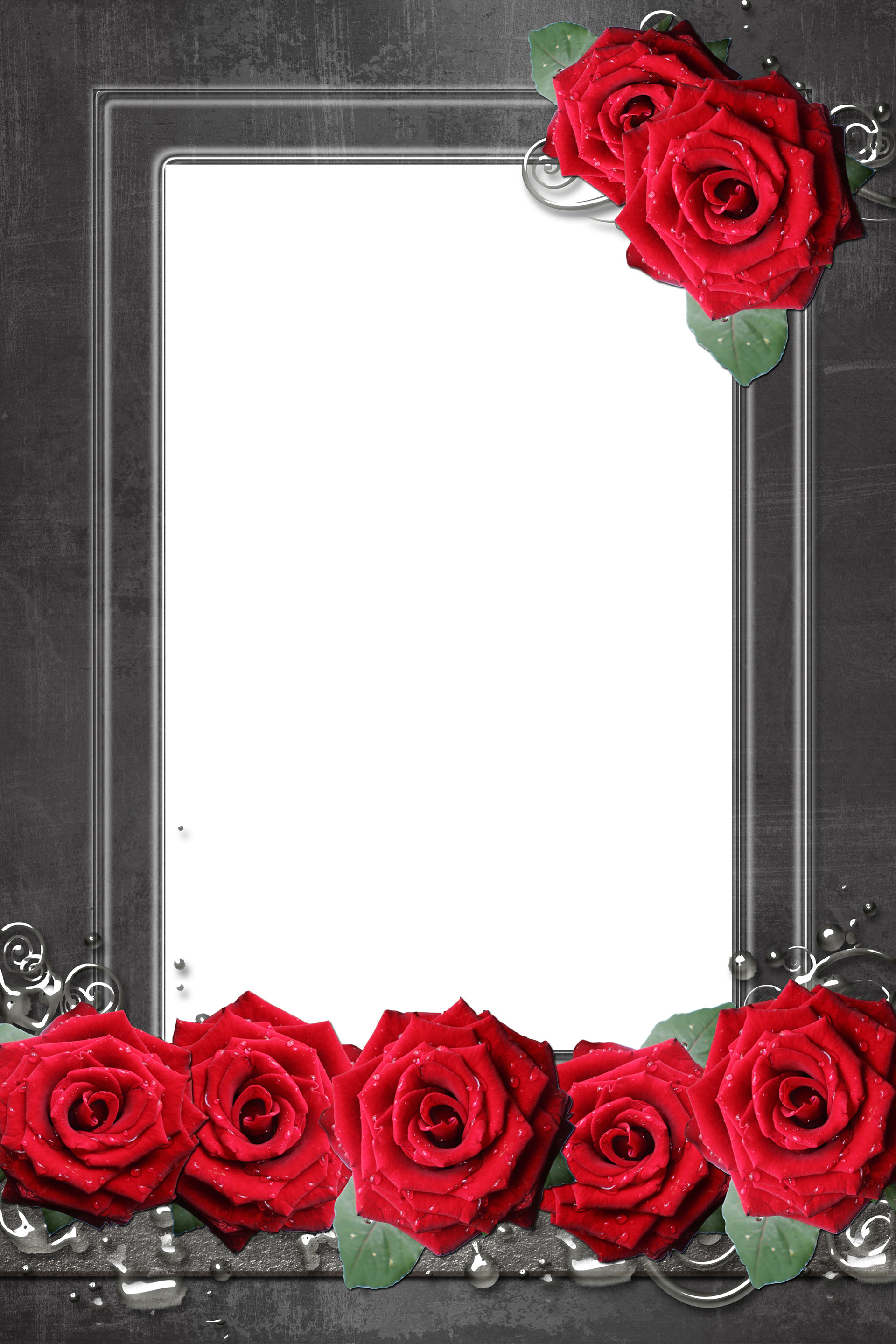 Preview for Rose-frame-template-blossom-background-7aca6