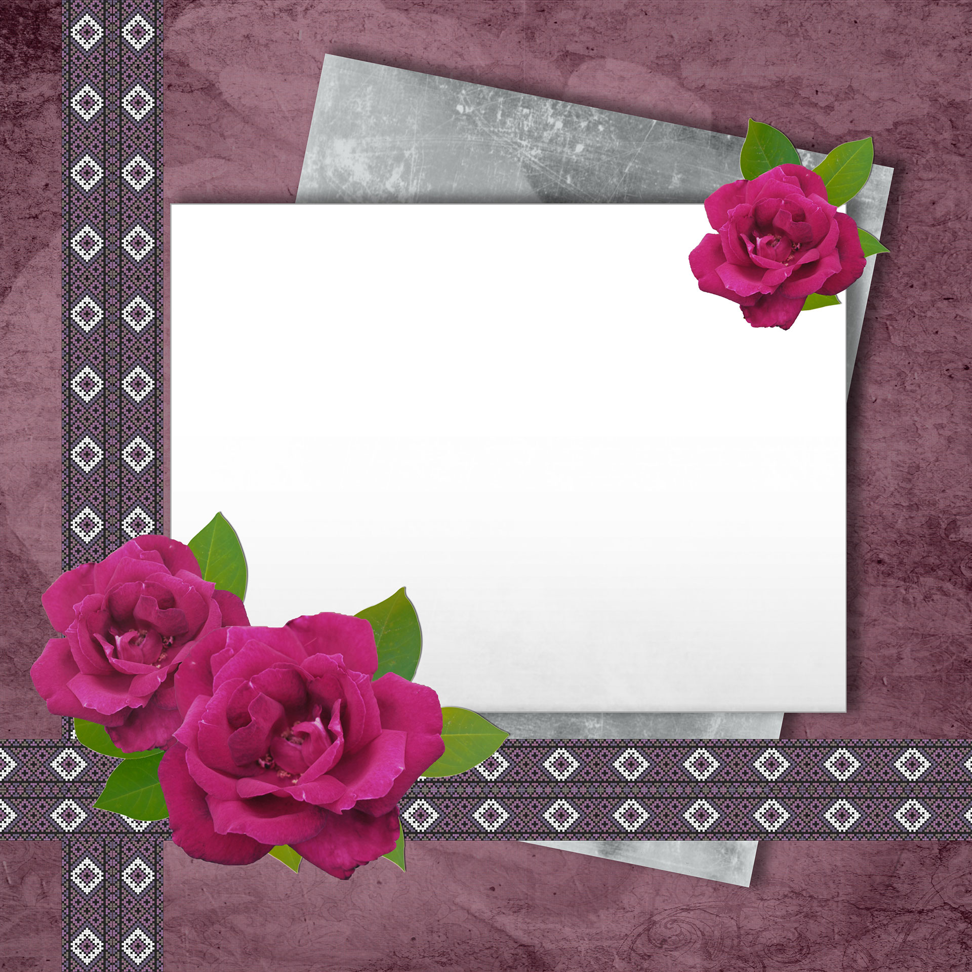 Preview for Floral-frame-template-design-envelope-background-de098