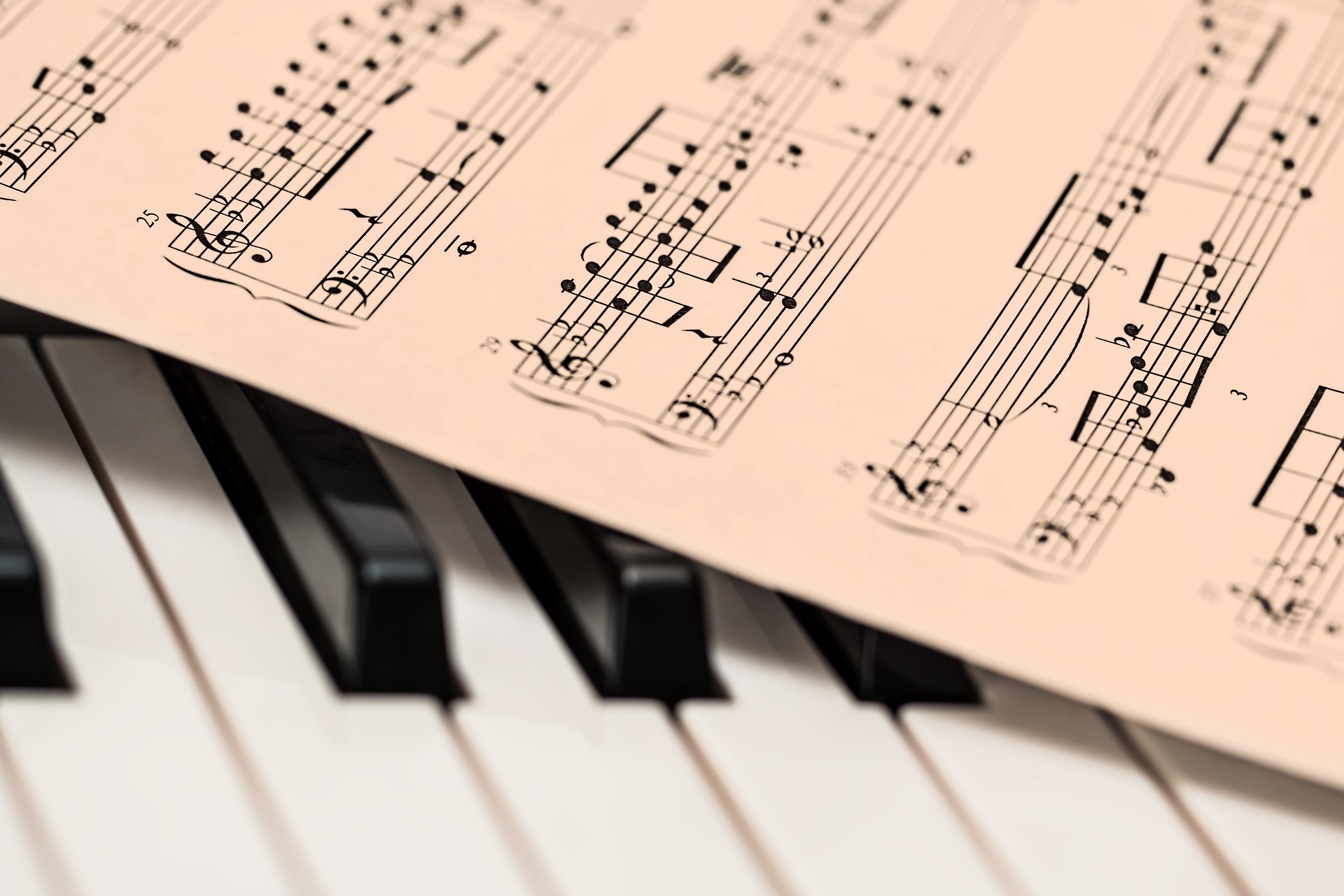 Preview for Piano-sheet-music-close-up-leisure-activities-background-b2136
