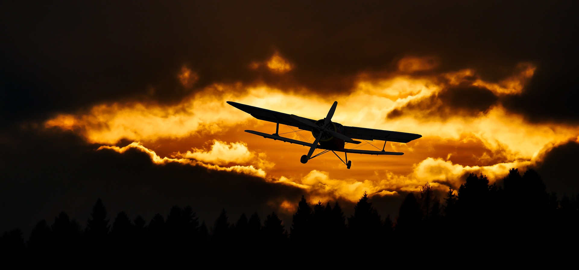 Preview for Plane-silhouette-at-sunset-aircraft-background-de69b