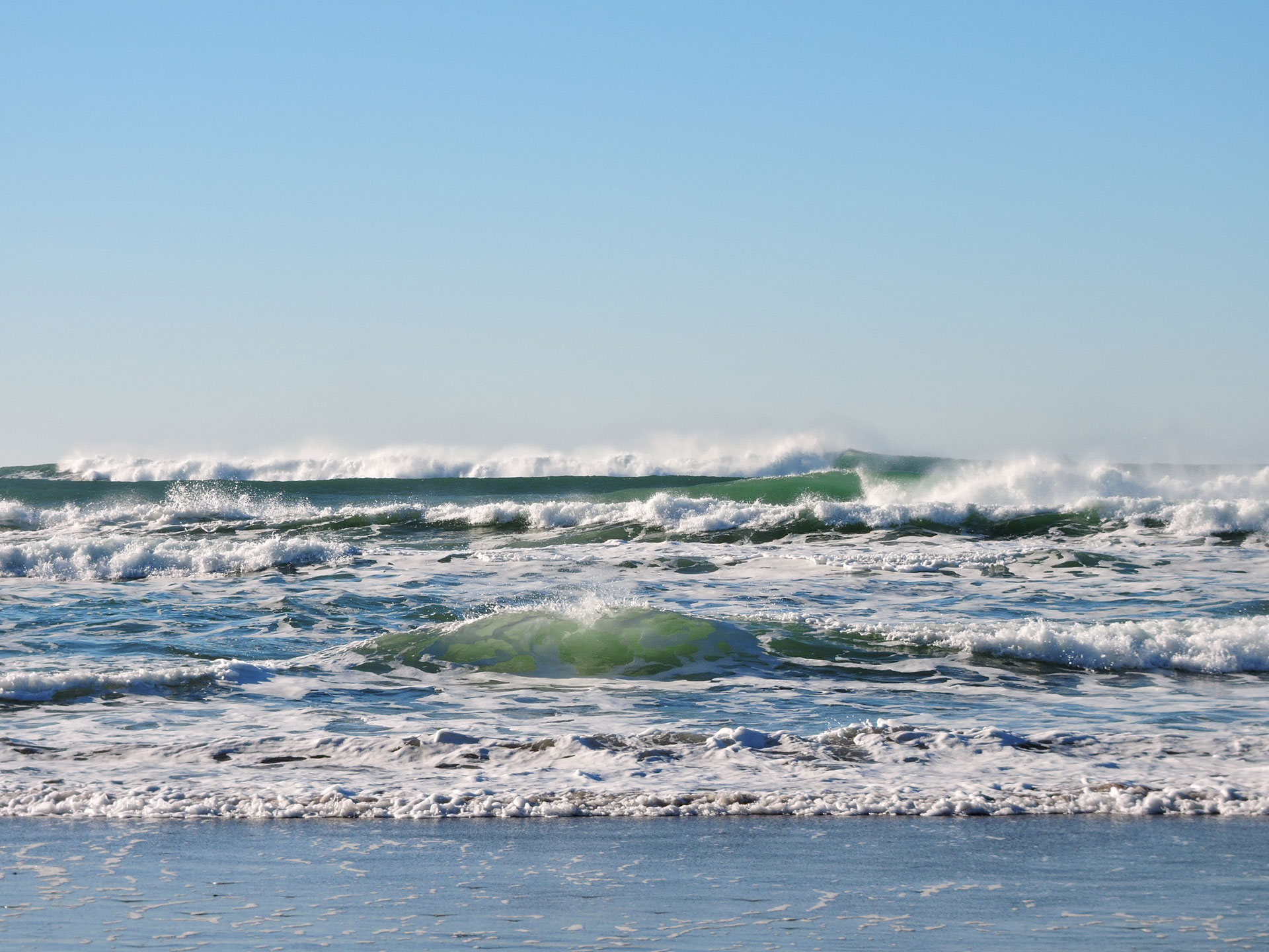 Preview for Serene-ocean-waves-beach-background-e0727