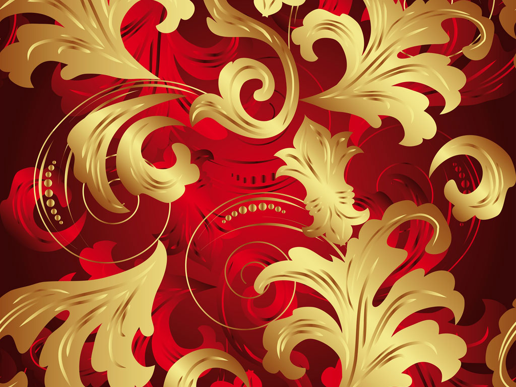 Preview for Luxury-gold-floral-pattern-art-background-21773