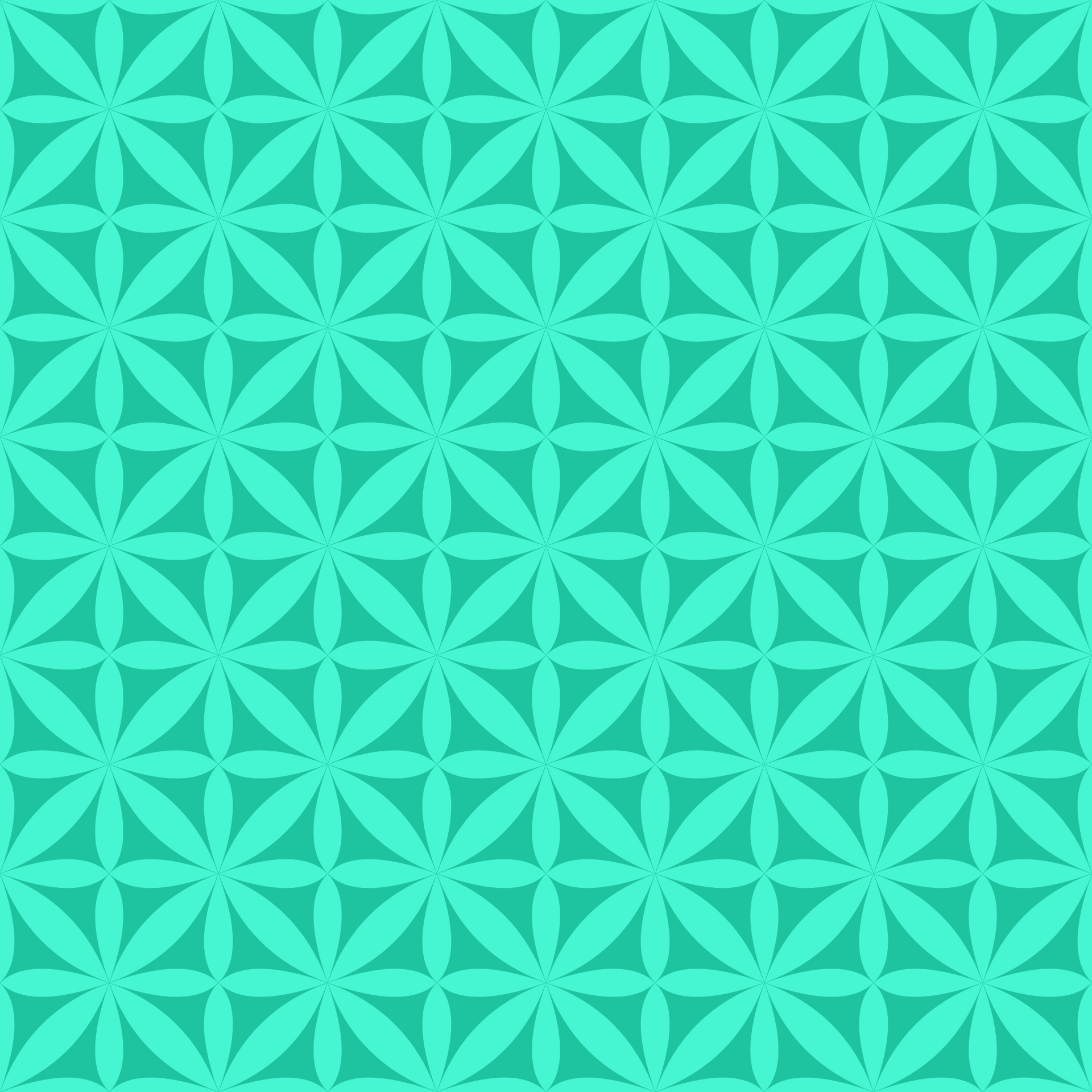 Preview for Teal-geometric-floral-pattern-background-4c461